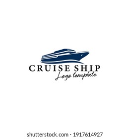 Vector de plantilla de diseño de logotipos para barcos, cruceros y barcos