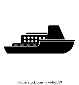 Ship cruise icon. Simple illustration of ship cruise vector icon for web