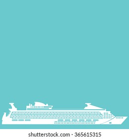 ship cruise icon vector.