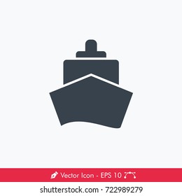 Ship (Cruise) Icon / Vector