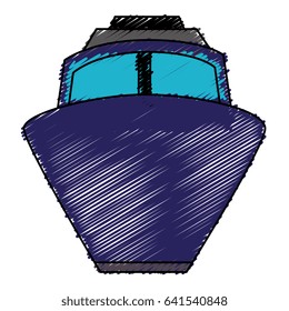 ship cruise isolated icon