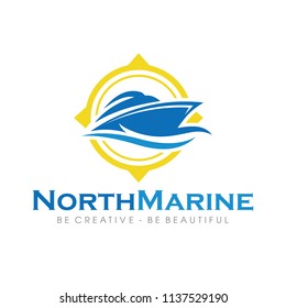 Ship, Cruise and Marine Logo Design Inspiration Vector