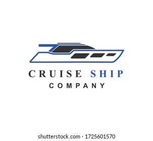 Ship, Cruise and Marine Logo Design Inspiration Vector. cruise ship vector.