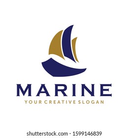 Ship, Cruise and Marine Logo Vector