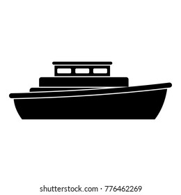 Ship design icon. Simple illustration of ship design vector icon for web