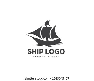 ship drawing marine logo design inspiration