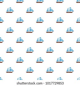 Ship excursion pattern seamless in flat style for any design