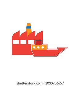 Ship Factory Logo Icon Design