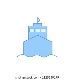Ship filled outline icon. Element of transport icon for mobile concept and web apps. Thin line Ship filled outline icon can be used for web and mobile