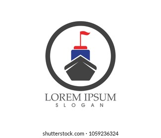 Ship filled outline icon transport and boat vector image