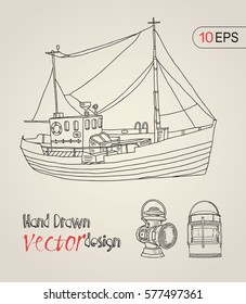 ship. fishing boat
