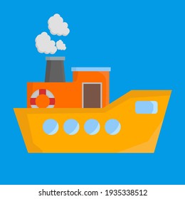 ilustración de icono plano de envío de gráfico vectorial