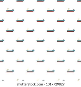 Ship freight pattern seamless in flat style for any design