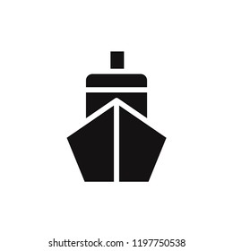 Ship front vector icon