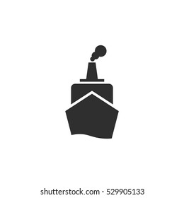 Ship from front view Icon, Vector