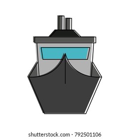 Ship frontview symbol
