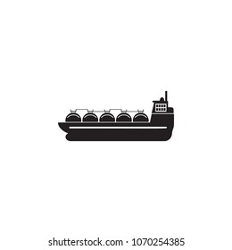 ship for gas transportation icon. Element of ship illustration. Premium quality graphic design icon. Signs and symbols collection icon for websites, web design, mobile app on white background