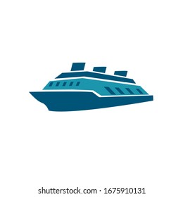 Cruise Ship Vector Logo Template Concept Stock Vector (Royalty Free ...