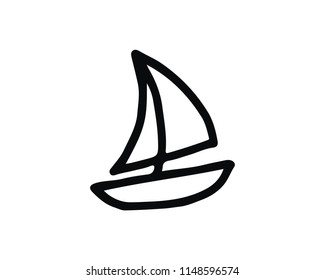 ship hand drawn icon , designed for web and app