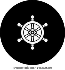 Ship Helm icon for your project
