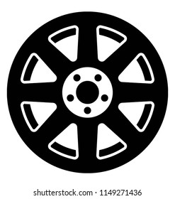 
Ship helm shaped wheel commerating for rim wheel icon
