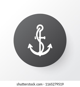 Ship hook icon symbol. Premium quality isolated anchor element in trendy style.