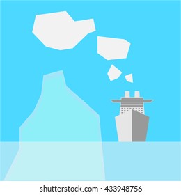 Ship and iceberg