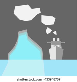 Ship and iceberg