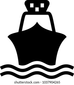 Ship Icon, Boat Icon Vector Art Illustration