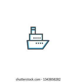 Ship icon design. Transportation icon vector illustration