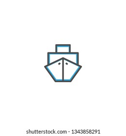 Ship icon design. Transportation icon vector illustration