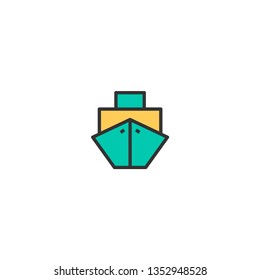 Ship icon design. Transportation icon vector illustration