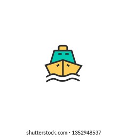 Ship icon design. Transportation icon vector illustration