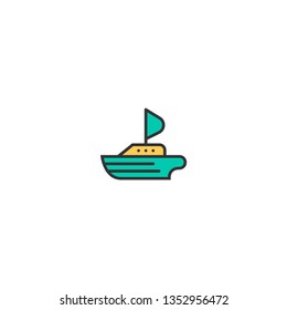 Ship icon design. Transportation icon vector illustration