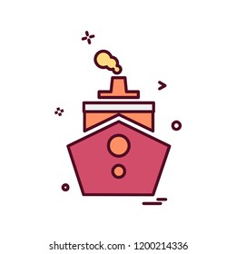 Ship icon design vector