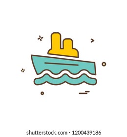 Ship icon design vector