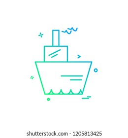Ship icon design vector