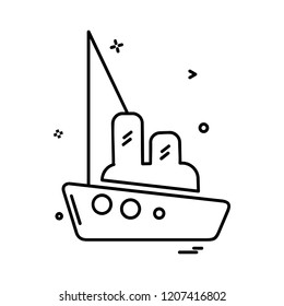 Ship icon design vector