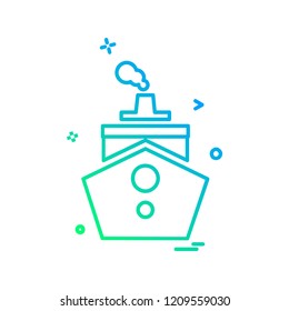 Ship icon design vector