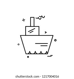 Ship icon design vector