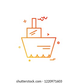 Ship icon design vector