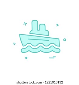 Ship icon design vector