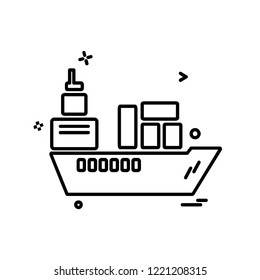 Ship icon design vector