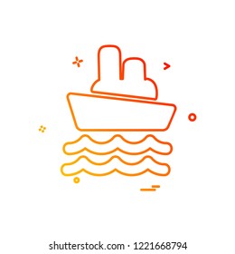 Ship icon design vector