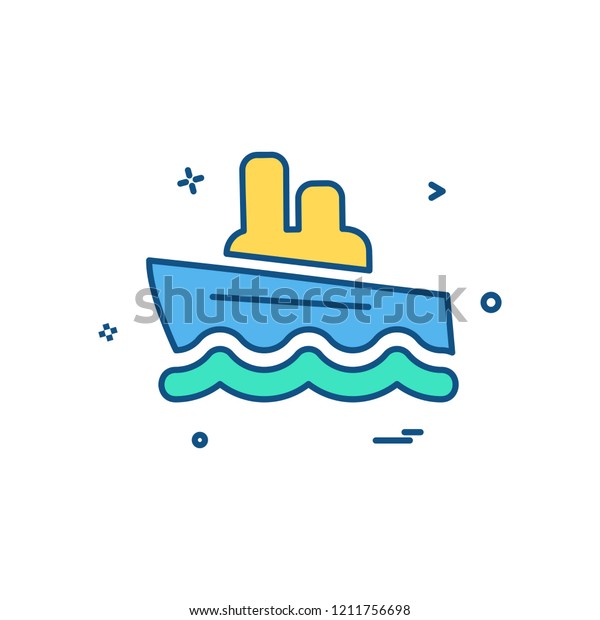 Ship icon design\
vector