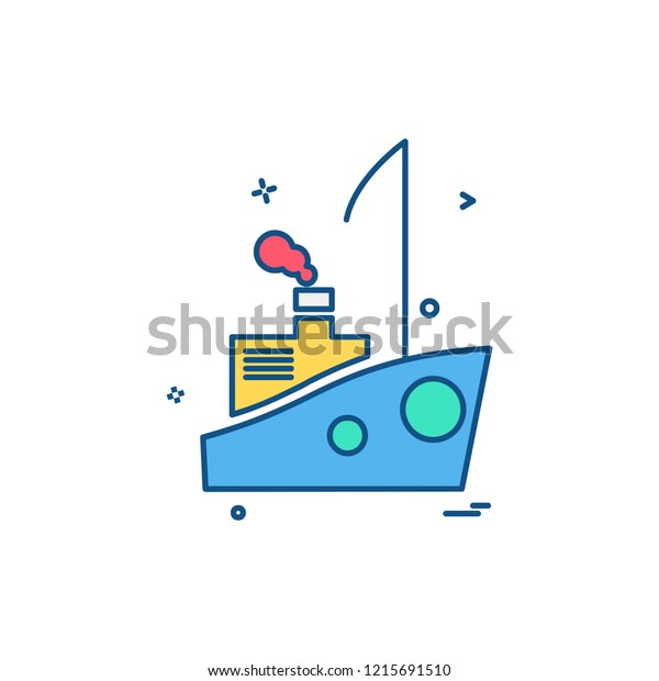 Ship icon design\
vector