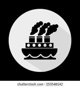 ship icon design, vector illustration eps10 graphic 