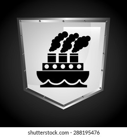 ship icon design, vector illustration eps10 graphic 