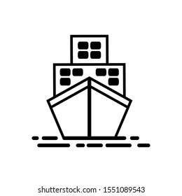 ship icon design vector template