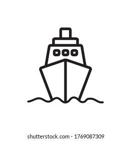 Ship Icon Design Vector Template